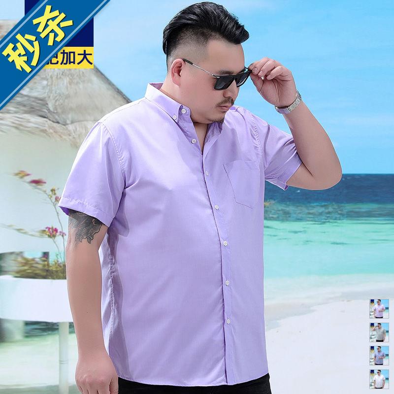 160-300斤特大码y男装短袖衬衫男士加肥加大号肥佬胖子半袖衬衣|ruв категории плесень играть/Аниме/вокруг/cos/настольные игры, Косплей одежды/реквизит/услуги, Косплей мужской одежды - от Buy2taobao.com для оказания профессиональной услуги покупки агента Taobao