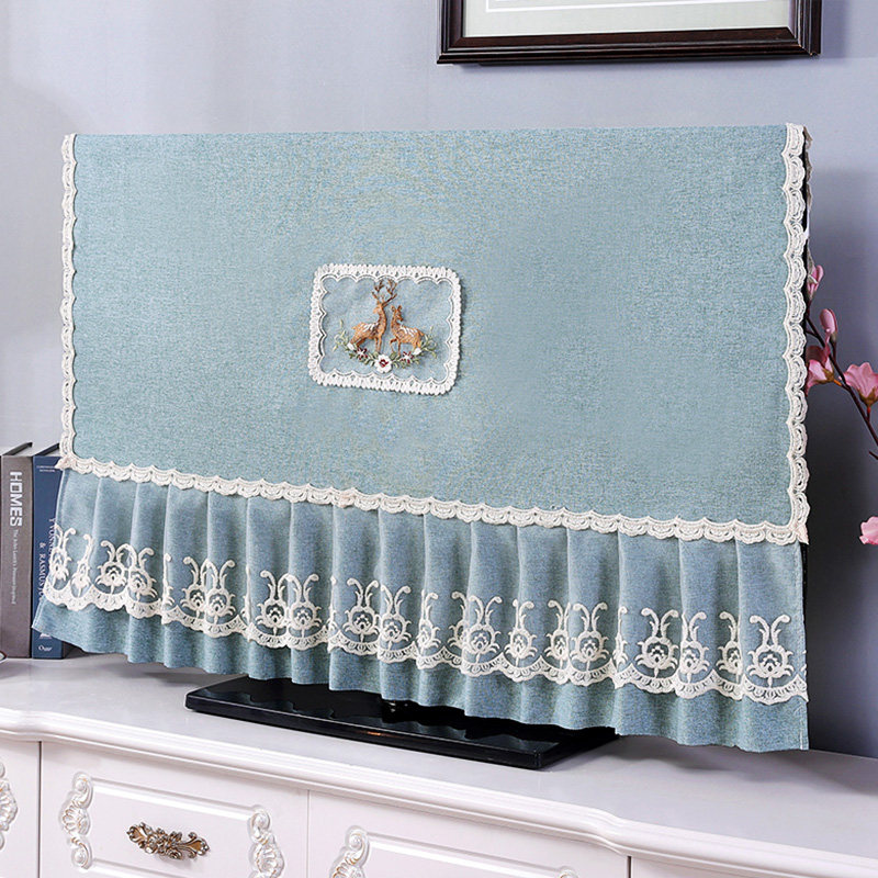 现代简约新款电视机罩防尘罩55寸65英寸液晶电视套罩开机不取盖布