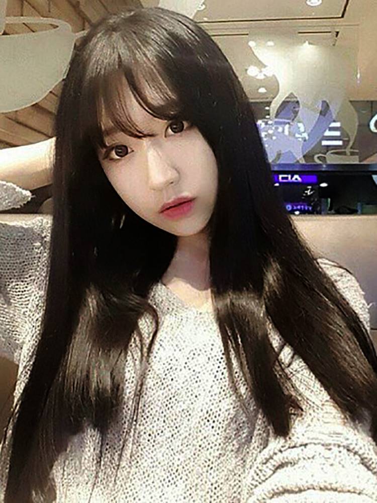 女网红同款空气刘海长直发韩版自然逼真女生甜美可爱学生长发优惠券