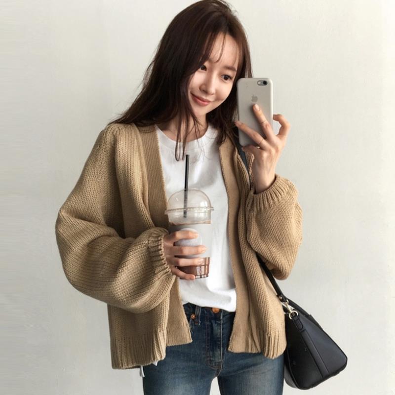 慵懒风毛衣外套女秋冬2020新款韩版宽松短款黑色百搭针织开衫上衣|ruв категории плесень играть/Аниме/вокруг/cos/настольные игры, Косплей одежды/реквизит/услуги, Косплей женской одежды - от Buy2taobao.com для оказания профессиональной услуги покупки агента Taobao