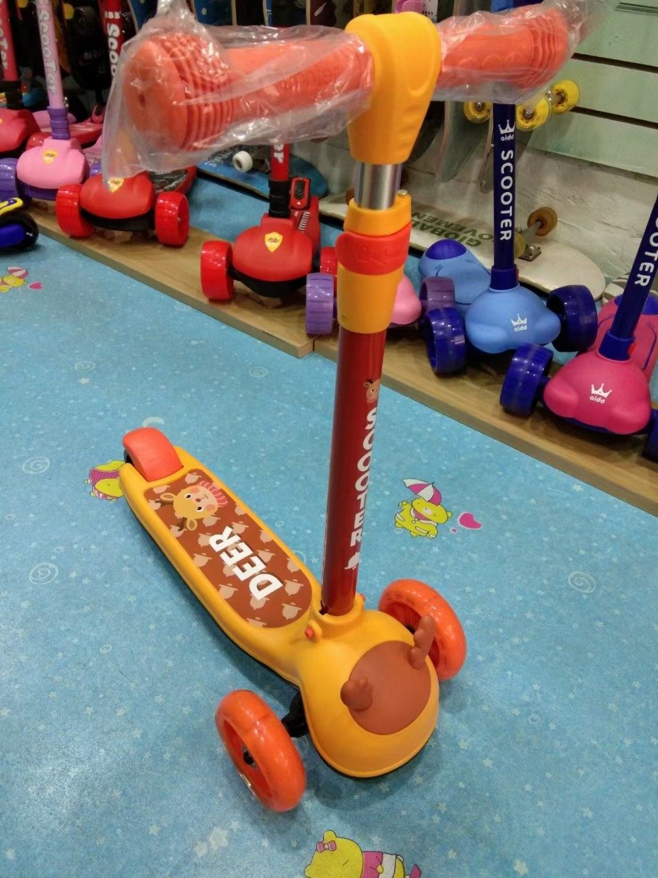 花蕾贝贝806滑板车儿童1-3-6岁初学者女幼儿单脚滑滑车宝宝防侧翻