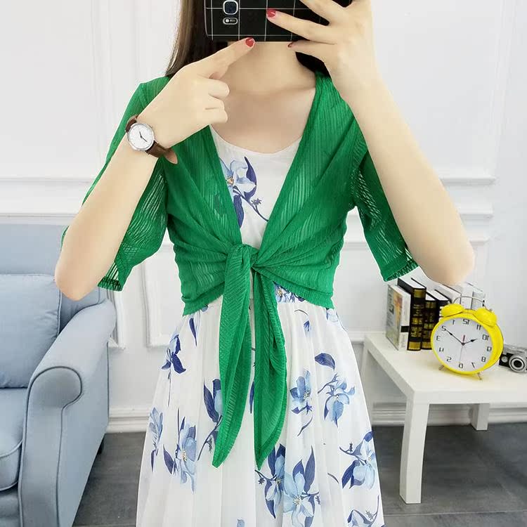 collocation Sleeveless Dress Outside the ride summer Shawl Sunscreen air conditioner coat Lacein the Women's clothing/Boutique , Lace shirt/Chiffon shirt category - from Buy2taobao.com to provide professional Taobao agent buy service