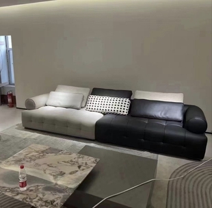 直排沙发小户型客厅现代简约2024新款生态皮猫抓皮轻奢网红沙发