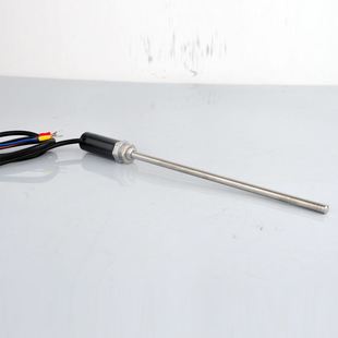 。热电阻pt100温度传感器三线贴片带螺纹探头式防水铂电阻感温温