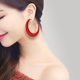 时尚气质大耳圈韩国简约质感耳环小众设计感网红爆款耳饰女ins风