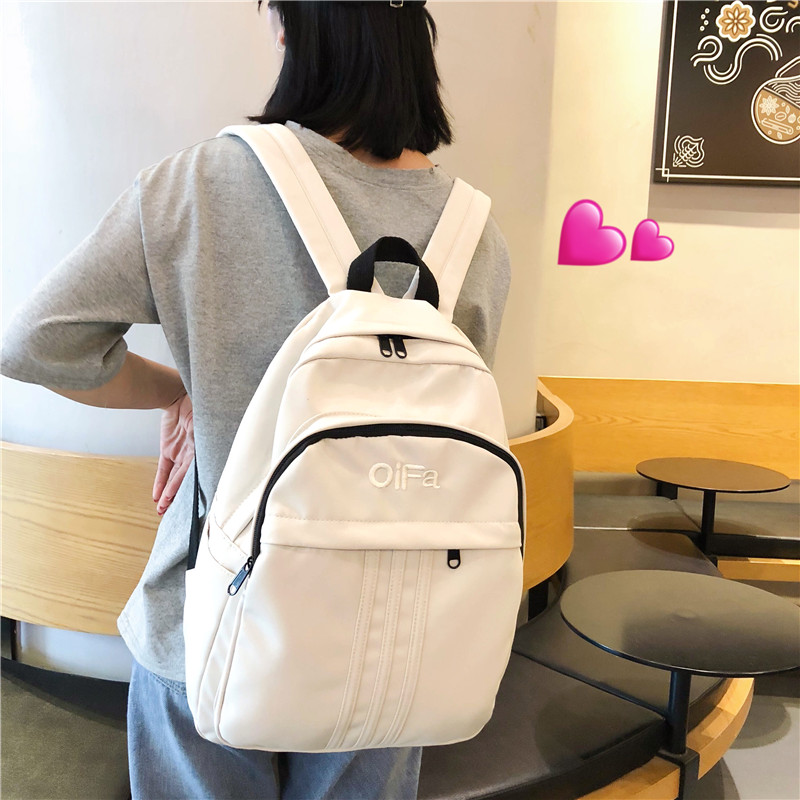 韩版双肩包女新款大容量初中生百搭小清新背包学院风书包校园书包