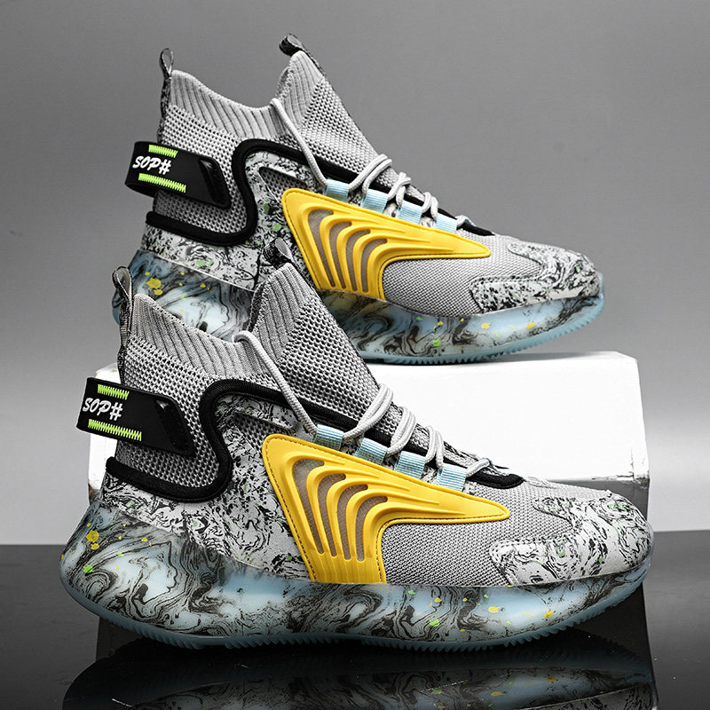 aj男鞋网红爆款毒液球鞋男篮球空军一号高帮潮牌鞋子男百搭运动鞋