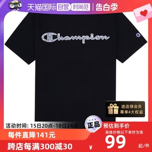 【自营】Champion  网球穿搭 短袖T恤 athletics线 正品藏蓝色