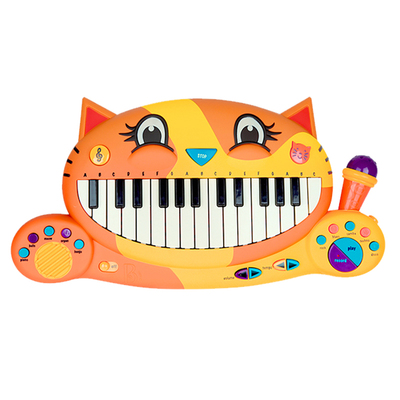 比乐btoys大嘴猫琴儿童初学者入门钢琴礼盒音乐2岁电子琴玩具