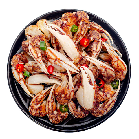 新货麻辣醉蟹钳捞汁小海鲜熟食香辣蟹腿即食罐装醉蟹腌螃蟹脚海鲜