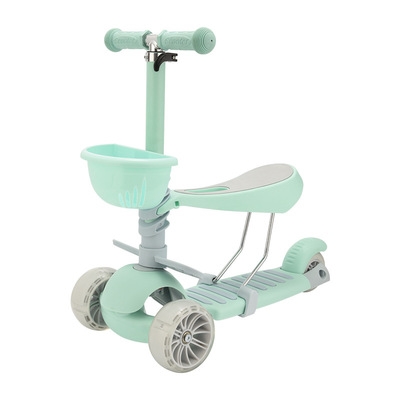 滑板车儿童1-2-3-6-12岁带座椅溜溜车多用万向轮小孩滑滑车五合一