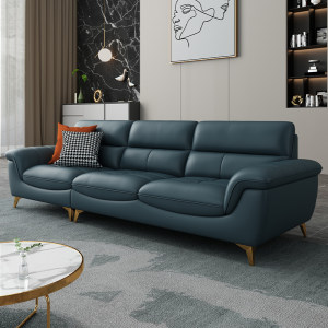 真皮沙发组合头层牛皮现代图片