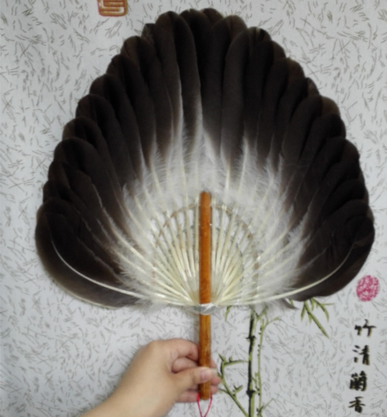 手工艺羽毛扇子鹅毛扇子鹭毛扇诸葛亮孔明孕妇包邮免邮00