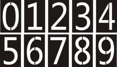 喷漆数字模板0-9价格