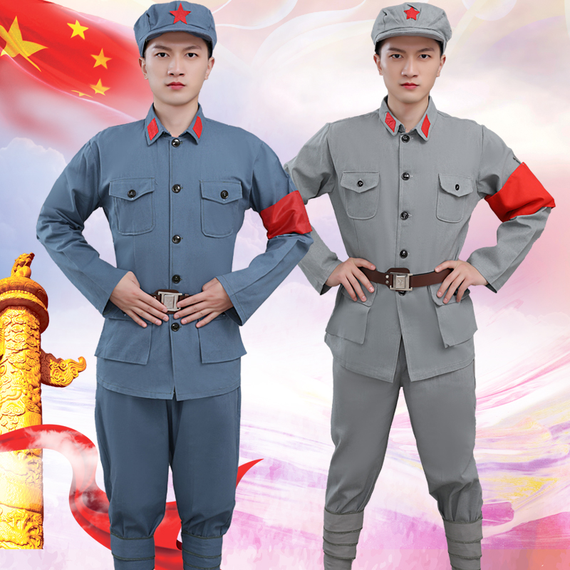 儿童红军演出服装小红军衣服八路军红卫兵女红星闪闪