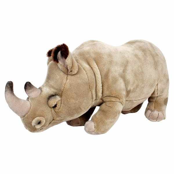 哈姆雷斯hamleys原创正版犀牛毛绒玩偶可爱亲子互动野生动物公仔