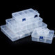 透明塑料盒小螺丝收纳盒五金分类盒元件工具电子零件盒子分格有盖