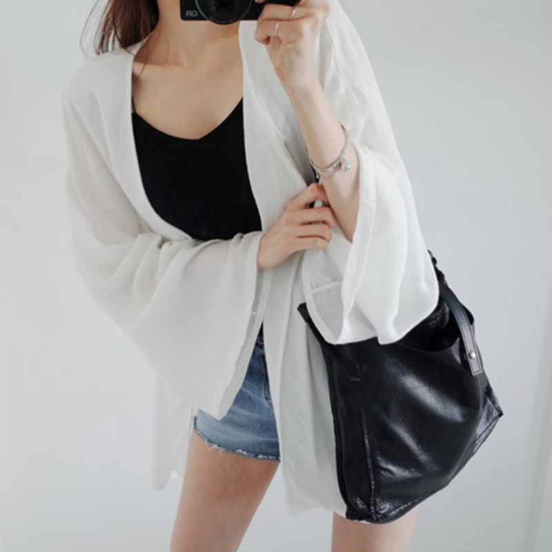 Chiffon shirt Trend The gown Light and thin Travel? Small fragrant wind Shawl coat Gauze solar system woman Vacation windin the Women's clothing/Boutique , Lace shirt/Chiffon shirt category - from Buy2taobao.com to provide professional Taobao agent buy service