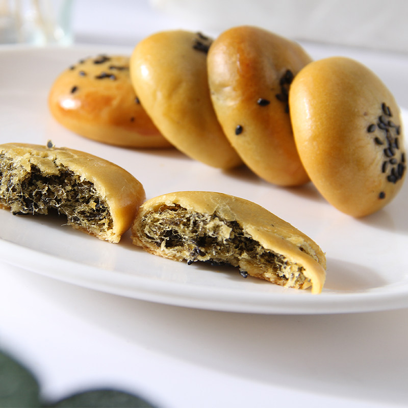 紫菜饼400g 潮汕特产紫菜肉丝饼好吃的小时候味道独立包装