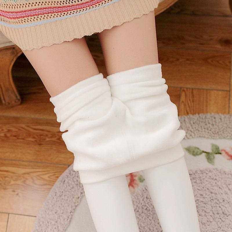 女童连裤袜春秋季中厚儿童打底裤宝宝加绒加厚长筒袜子白色舞蹈袜