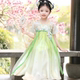 汉服女童国风2025新款夏季短袖连衣襦裙儿童超仙古装女孩公主唐装