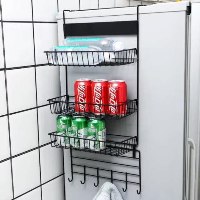 简约分层多功能侧面挂架神器实用电冰箱浴室纯色用品化妆品家用在类目 厨房/烹饪用具, 厨用小工具/厨房储物, 厨房储物架/厨房置物架, 厨房置物架/角架中 - 来自Buy2taobao.com提供专业的淘宝代购服务
