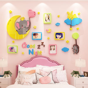 卧室装饰品照片墙儿童房图片