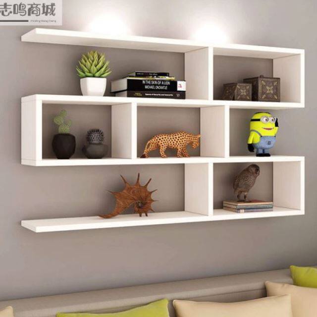 一折置物架壁挂 墙上放书_书架墙上置物架钉壁柜房间货架悬挂墙式上铺