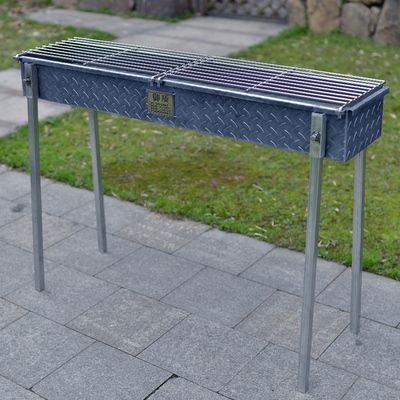 做特制商用摊炭烧l烤炉烧烤架子加宽加厚木肉串烤鱼摆羊炉.