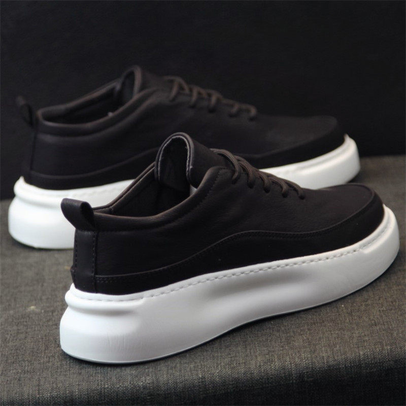 日本鞋2021春季新款潮鞋增内松糕鞋底厚k高小白鞋男学生休闲运动