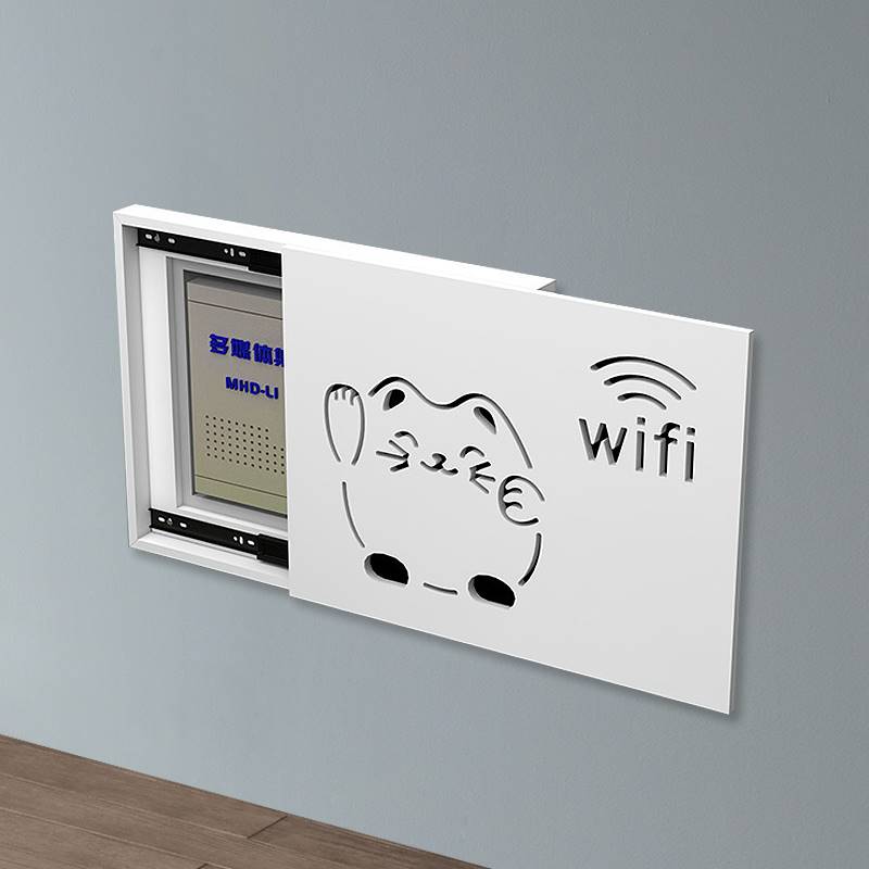 新款网红多媒体盒子电箱遮挡装饰白板电表配电箱弱电箱电闸盖板薄