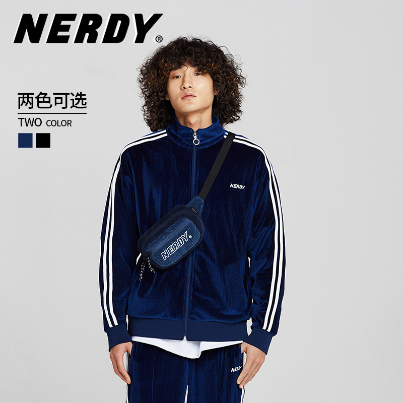 nerdy外套女2020春秋新款韩潮时尚百搭ins宽松黑色休闲运动上衣男