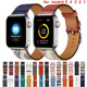 适用apple watch7/8/9表带苹果手表带iwatch10代SE真皮牛皮腕带软49/41/45/46mm女男iphone series潮运动透气