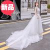 轻婚纱礼服2小个子婚纱显高150cmj结婚约抹胸齐地女白色拖尾|ru 轻婚纱礼服2小个子婚纱显高150cmj结婚约抹胸齐地女白色拖尾|ru