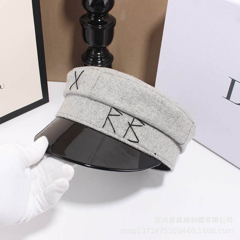 Wool navy hat female rb embroidery fashion England with cap在類目 服飾配件/皮帶/帽子/圍巾, 帽子中 - 來自Buy2taobao.com提供專業的淘寶代購服務