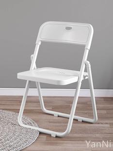 简易折叠椅子家用靠背椅办公椅会议椅培训椅户外塑料椅成人高凳子