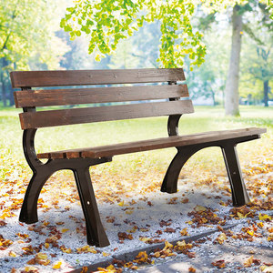 休闲长椅室外休息区防腐木座椅创意景观坐凳公园椅户外长椅铁艺长条