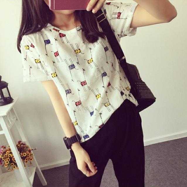 胖mm夏裝加肥加大號胖妹妹大碼女裝破洞上衣女卡通短袖印花T恤女在類目 女裝/女士精品, 大碼女裝中 - 來自Buy2taobao.com提供專業的淘寶代購服務