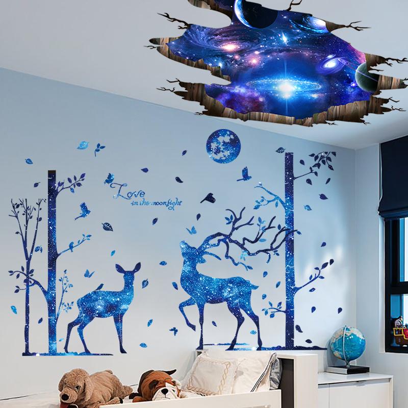 90天猫旗舰店1元券贴墙纸自粘ins风墙面装饰宿舍贴画原价:0613.