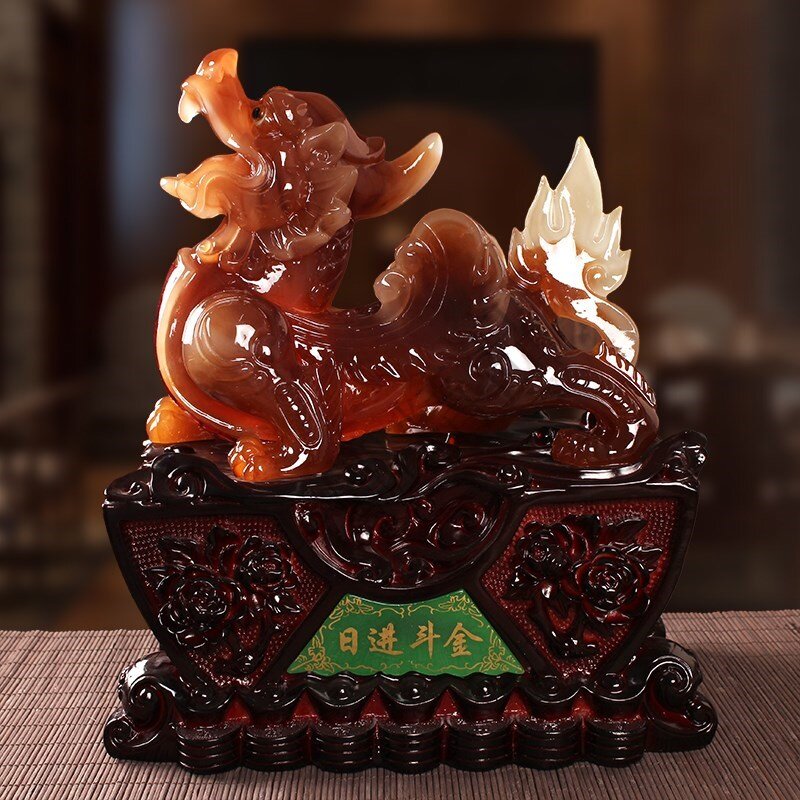 招财貔貅摆件一对客厅风水镇宅辟邪貌店铺开业摆件