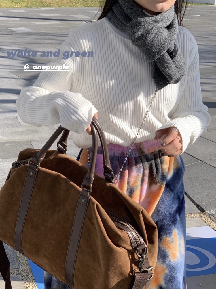 ONE PURPLE 坑条百搭基础高领针织打底衫纯色韩版宽松套头毛衣|msdalam kategori Butik wanita / wanita, sweater - dari Buy2taobao.com untuk memberikan perkhidmatan ejen Taobao profesional membeli