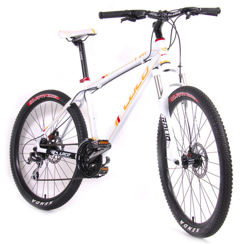 loco/洛酷 超轻铝合金 24速26寸油压碟刹山地自行车