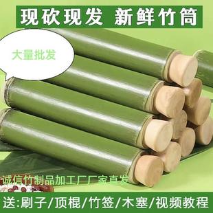 新鲜竹筒粽子模具家用竹桶饭蒸制作做的摆摊商用现专用糯米饭神器