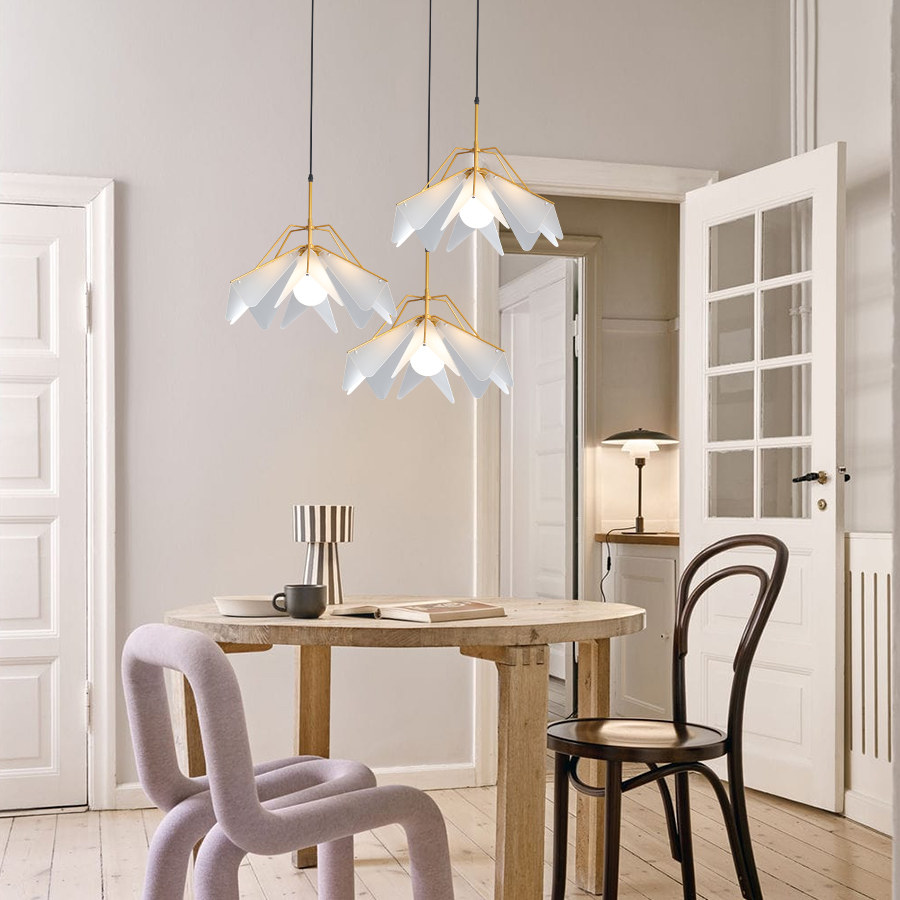 灯之语灯饰企业直销店的优惠券大全—西班牙玻璃餐厅吊灯 北欧创意极