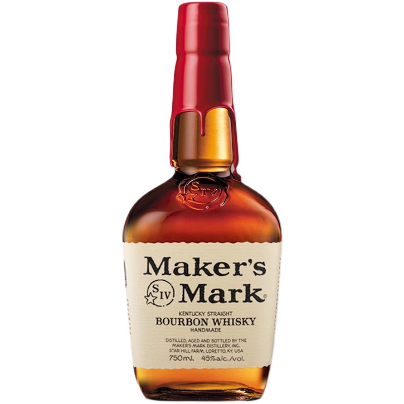 美国进口洋酒maker s mark bourbon美格波本威士忌美国洋酒750ml