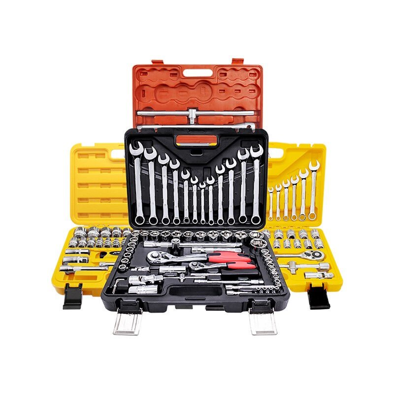 东工汽车维修工具组套棘轮扳手套筒汽修汽保组合套装汽修组套6