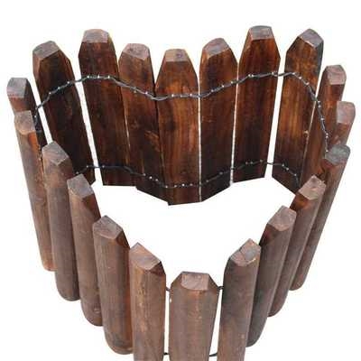 新品拦艺术篱笆j室外花池y护栏草坪木制花园栅栏围栏小篱笆户外