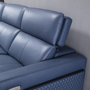 头等太空舱沙发大小户型意式客厅现代简约多功能电动真皮转角沙发