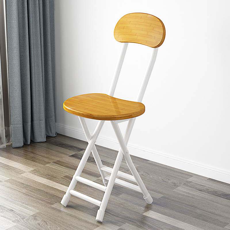 不锈钢折叠椅办公椅简易背靠椅子凳子家用简约电脑椅单人餐椅