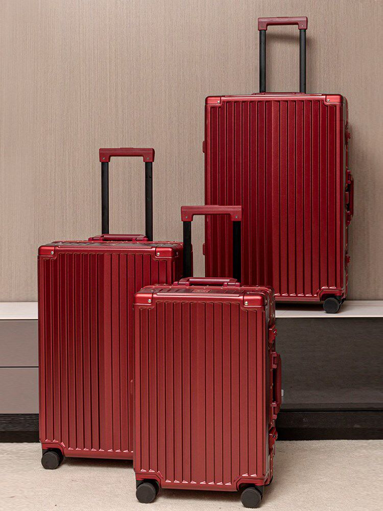 行之旅红色结婚行李箱陪嫁拉杆箱新娘嫁妆旅行箱女密码皮箱子压箱